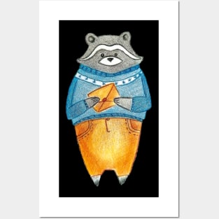 raccoon Posters and Art